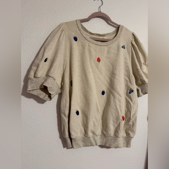 Anthropologie T.La Puff-Sleeve Pullover - Picture 4 of 8